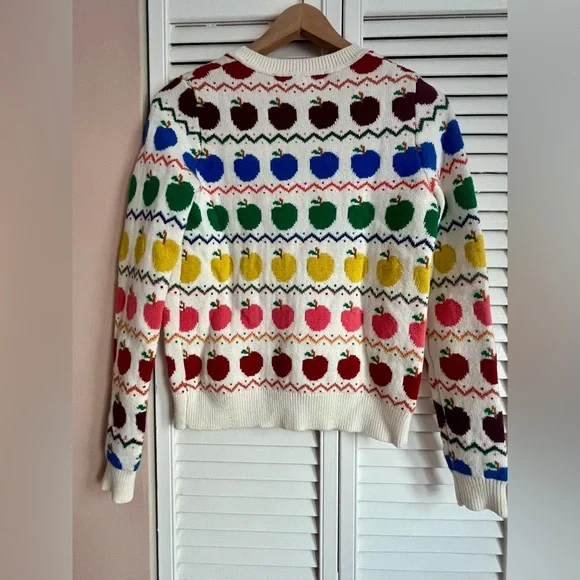 NWT Boden Edie Fair Isle Apple Cardigan - Picture 5 of 5